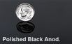 Polished Black Anodized Aluminum