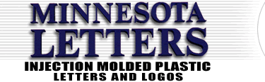 Minnesota Letters - Injection Molded Plastic Letters & Logos