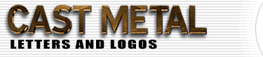 Cast Metal Letters & Logos