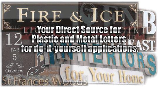 Circle C Products - your direct source for plastic & metal letters for do-it-yourself applications.